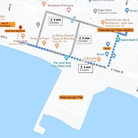 Clyde View Apartment เฮเลนส์บะระ ภายนอก รูปภาพ